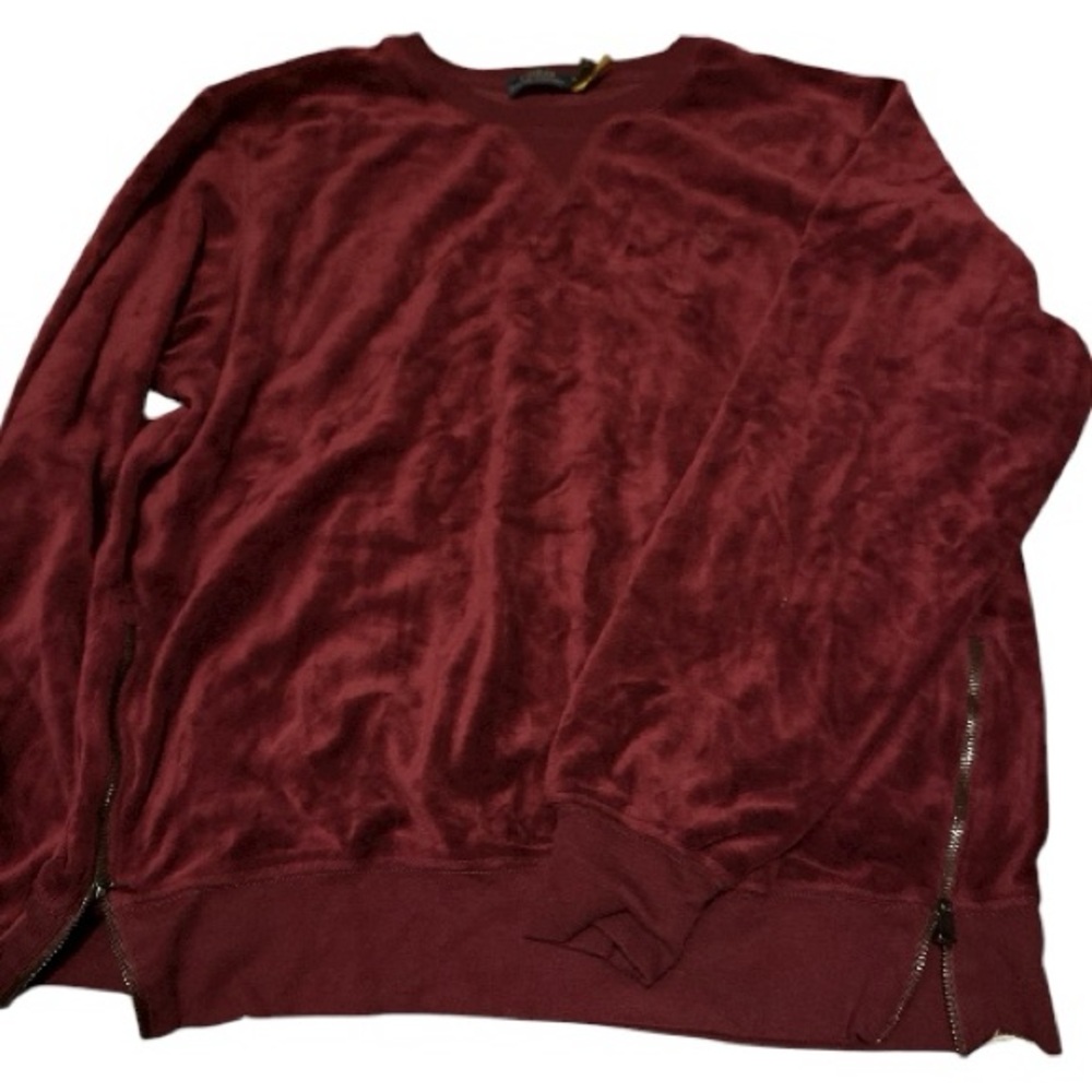 Ralph Lauren Burgundy Crewneck Sweater- red crewneck sweater